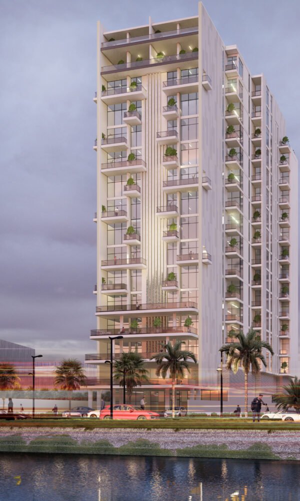 تصميم هندسي لبرج