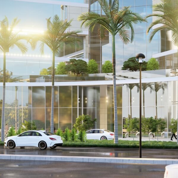 تصميم هندسي لبرج بالاحساء