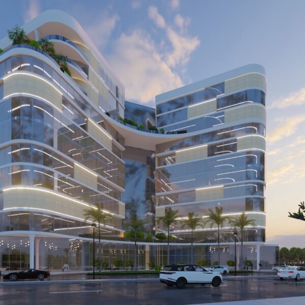 تصميم هندسي لبرج بالاحساء