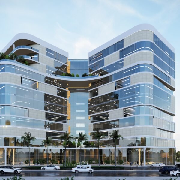 تصميم هندسي لبرج بالاحساء