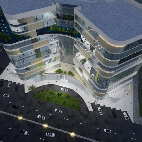 تصميم هندسي لبرج بالاحساء