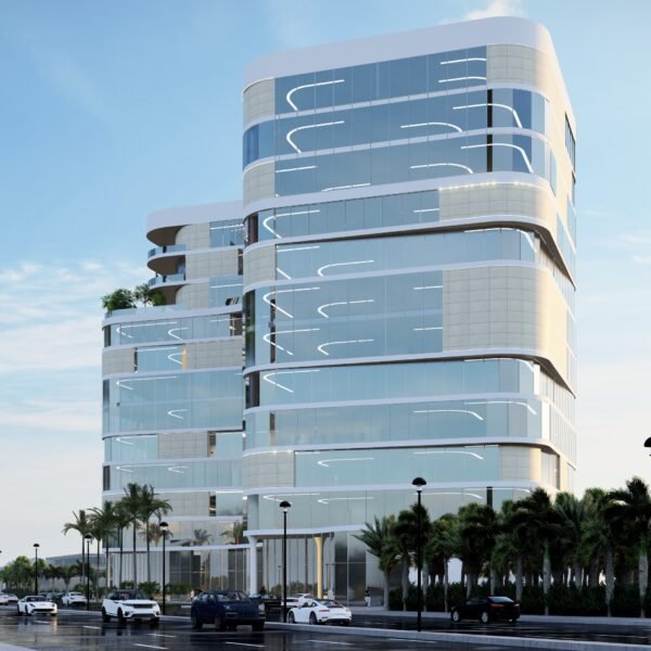 تصميم هندسي لبرج بالاحساء