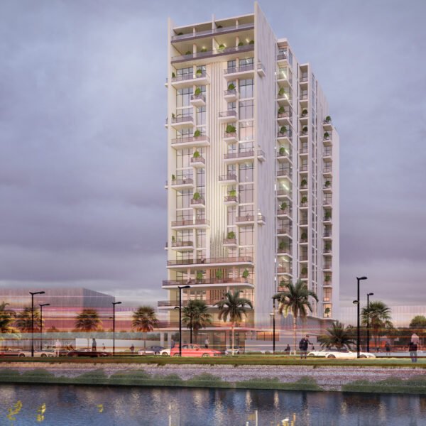 تصميم هندسي لبرج