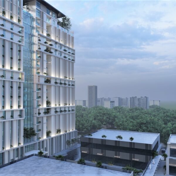 تصميم هندسي لبرج - برج ستر الدوسري