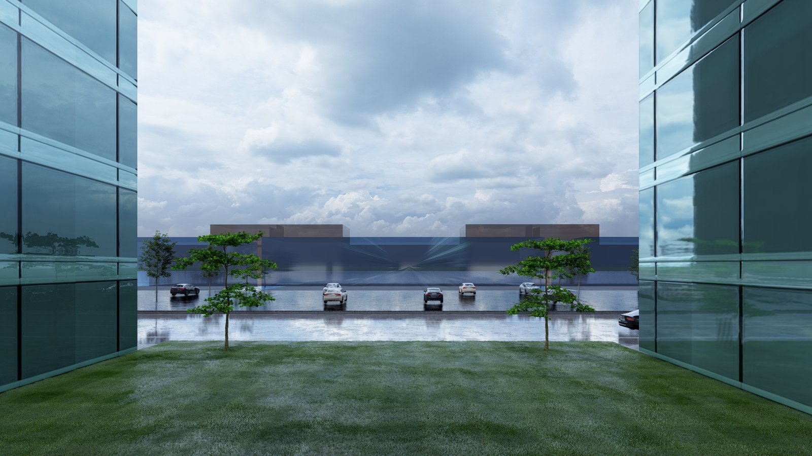 تصميم هندسي لأبرااج بالدمام