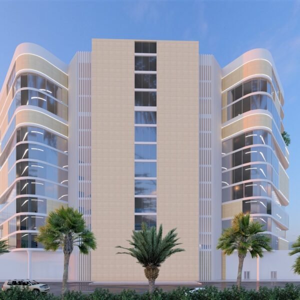 تصميم هندسي لبرج بالاحساء