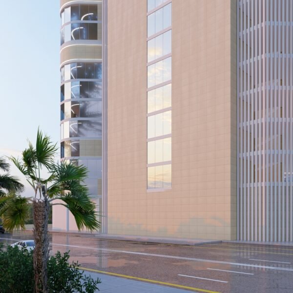 تصميم هندسي لبرج بالاحساء