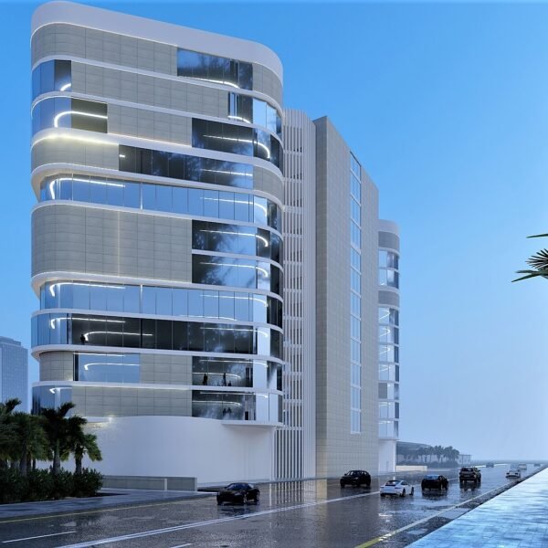 تصميم هندسي لبرج بالاحساء